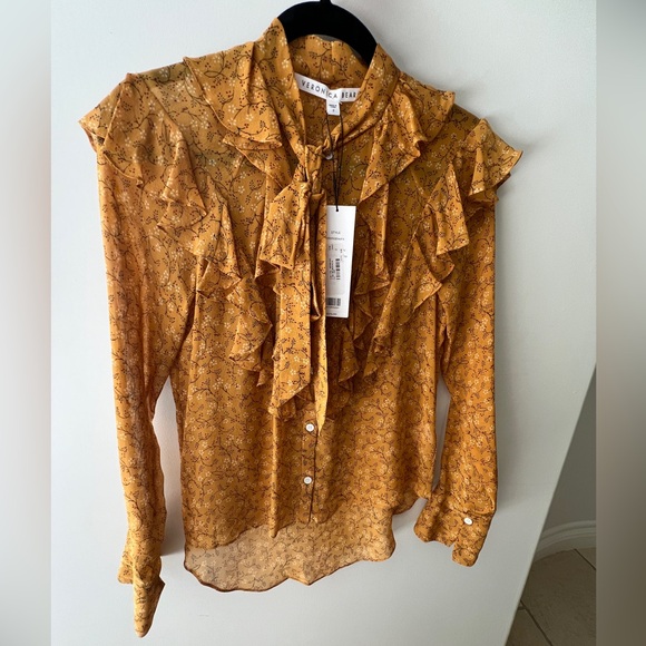 Veronica Beard Tops - Veronica Beard Print Button Down Blouse